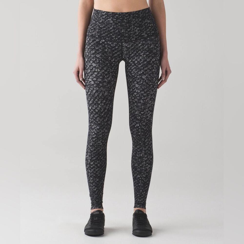 1 Lululemon Wunder Under Pant (Hi-Rise) (Nulux) Iridescent Multi Black - Picture 4 of 9